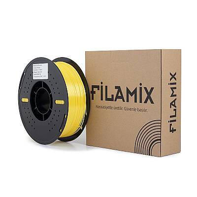 Filamix PLA Silk Yellow Filament 1.75mm 1000gr - 3