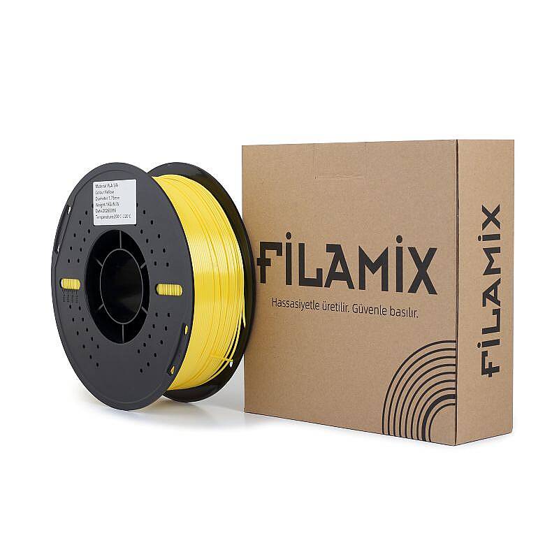 Filamix PLA Silk Yellow Filament 1.75mm 1000gr - 3