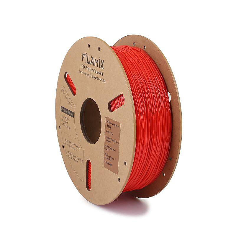 Filamix TPU 95A Filament Red 1.75mm 1000gr - 1