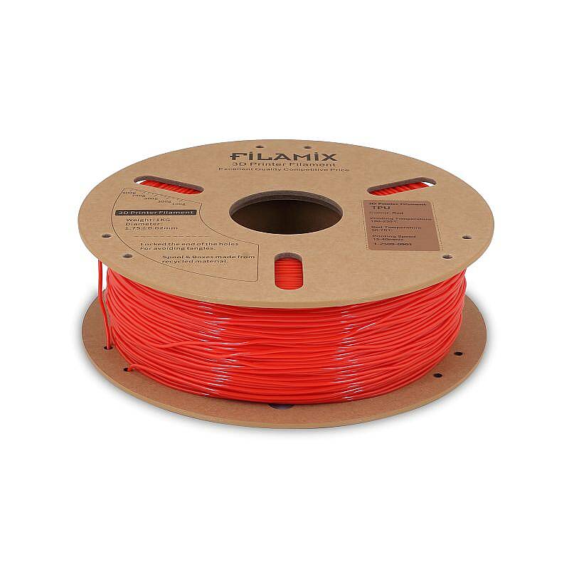 Filamix TPU 95A Filament Red 1.75mm 1000gr - 2