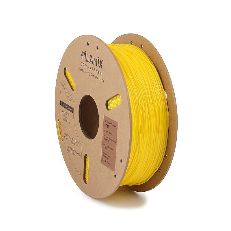 Filamix TPU 95A Filament Yellow 1.75mm 1000gr - 1