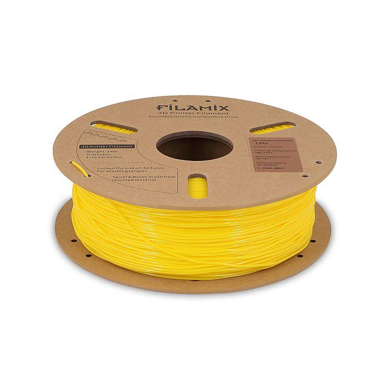 Filamix TPU 95A Filament Yellow 1.75mm 1000gr - 2