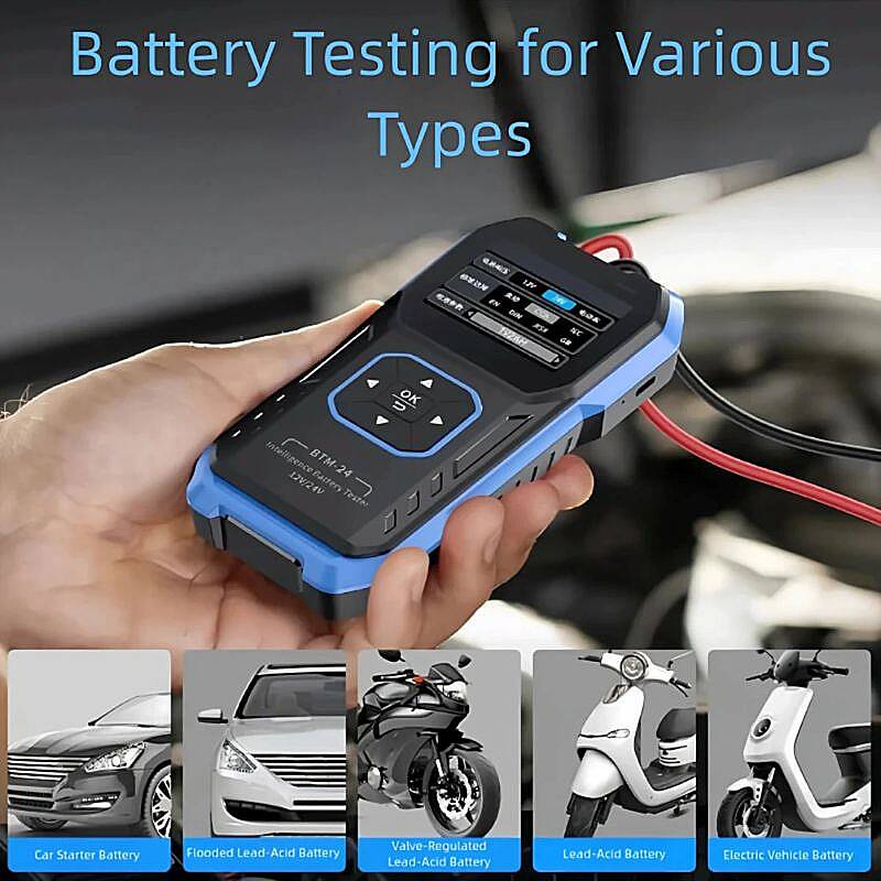 FNIRSI BTM-24 12V/24V Dijital Akü Test Cihazı - 5