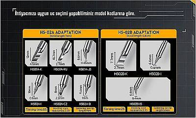 FNIRSI HS02B-K Bıçak Uçlu Havya Ucu - HS-02B Uyumlu - F210 - FNIRSI (1)