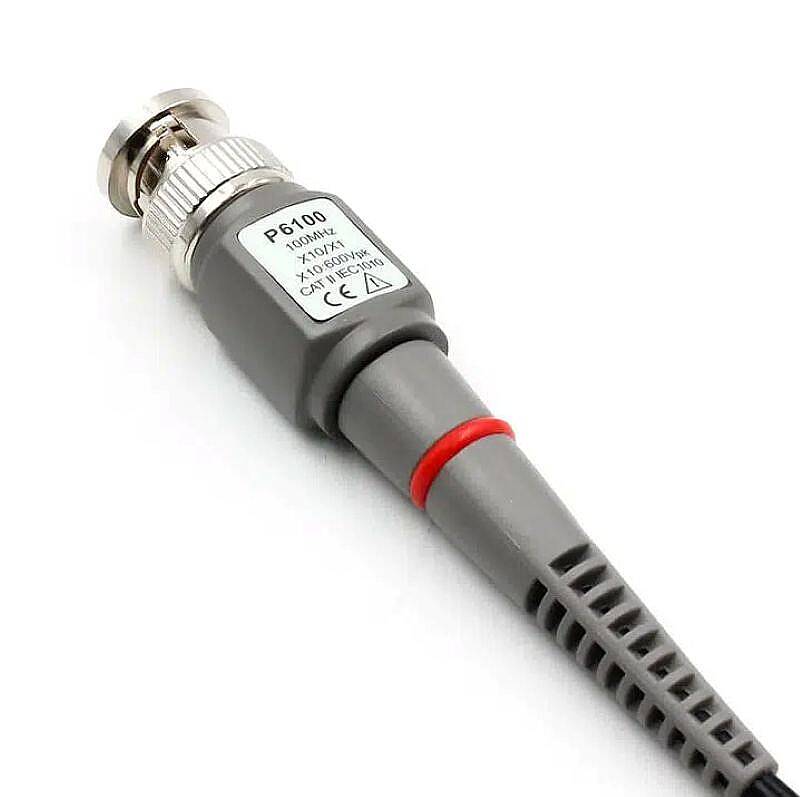 FNIRSI P6100 100MHz Osiloskop Probu 1X/10X Anahtarlı - BNC - 120cm - 4