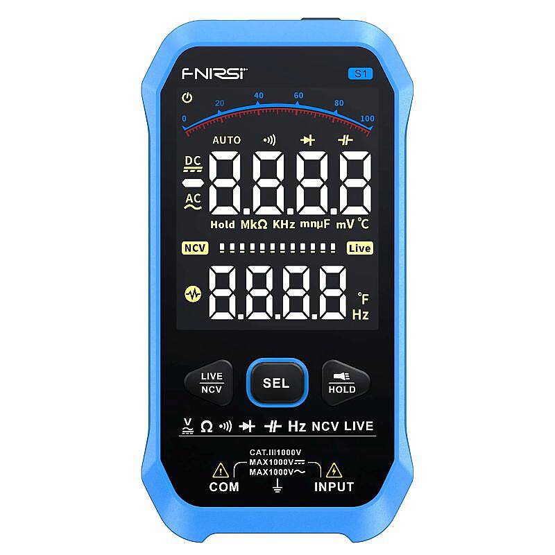 FNIRSI S1 True RMS Büyük Ekranlı Akıllı Dijital Multimetre - 3