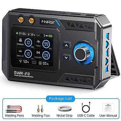 FNIRSI SWM-20 1200A Çift Darbeli Şarjlı Punta Kaynak Makinesi - 5000mAh Powerbank - 4 data-big=