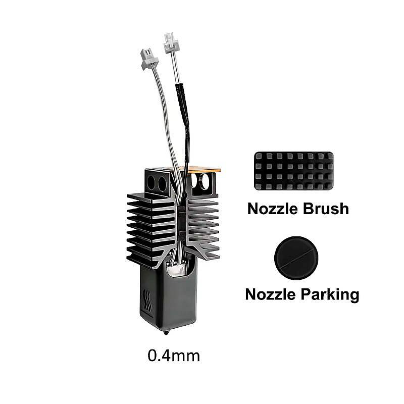 Snapmaker U1 0.4mm Sertleştirilmiş Çelik Hotend Seti - Montajlı - 2