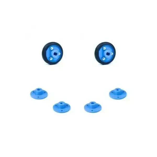 Geçmeli Tekerlek Seti 30x8mm - Mavi - 1