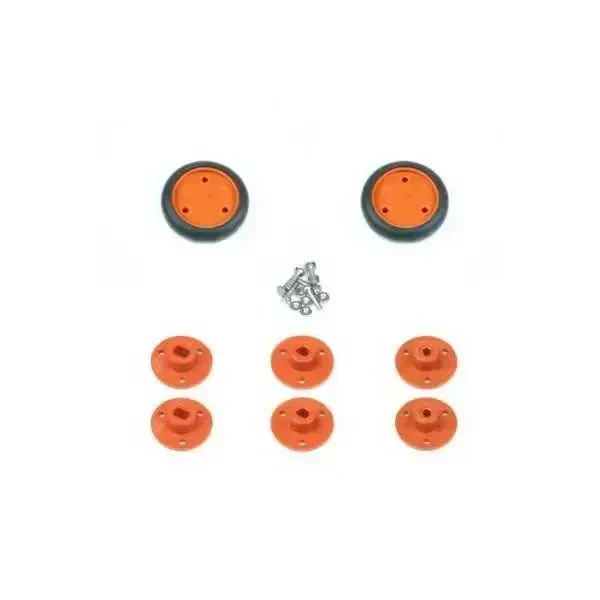 Geçmeli Tekerlek Seti 30x8mm - Turuncu - 2