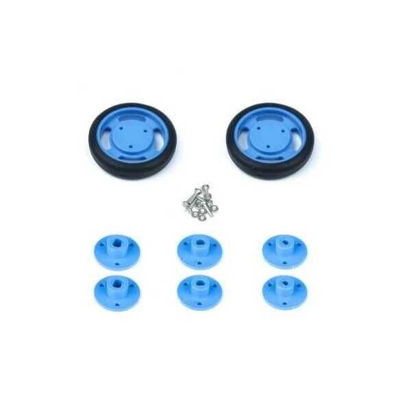 Geçmeli Tekerlek Seti 50x11mm - Mavi - 2