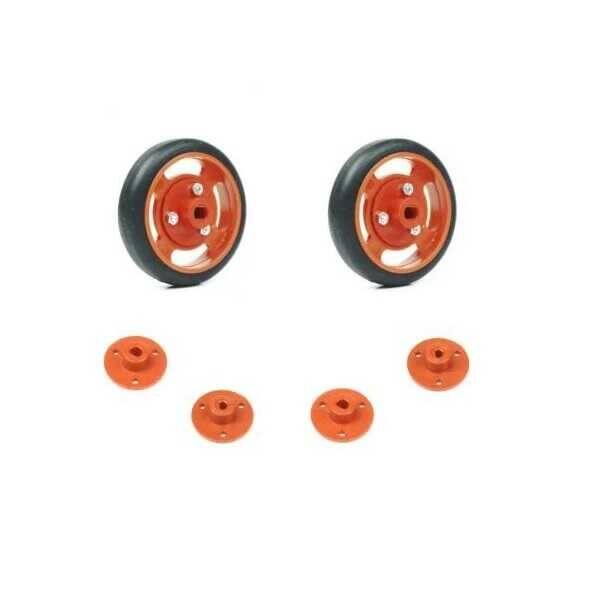 Geçmeli Tekerlek Seti 50x11mm - Turuncu - 1