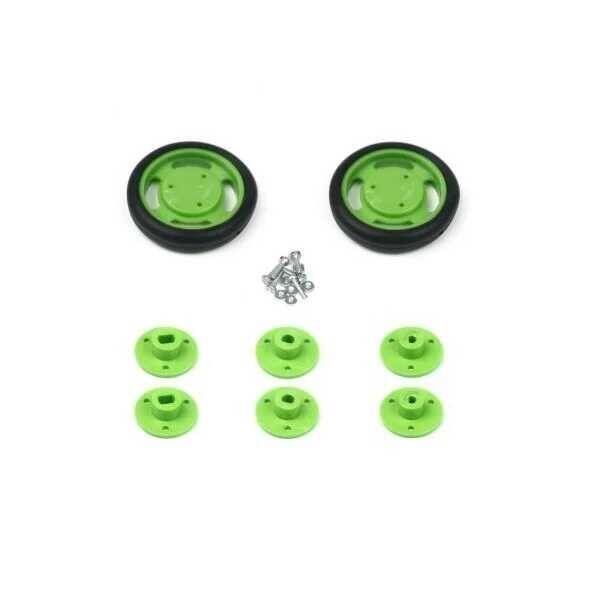 Geçmeli Tekerlek Seti 50x11mm - Yeşil - 2