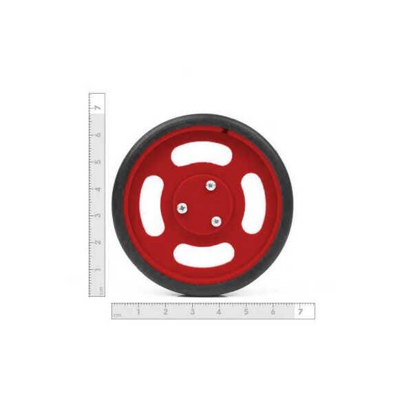 Geçmeli Tekerlek Seti 70x11mm - Kırmızı - 3