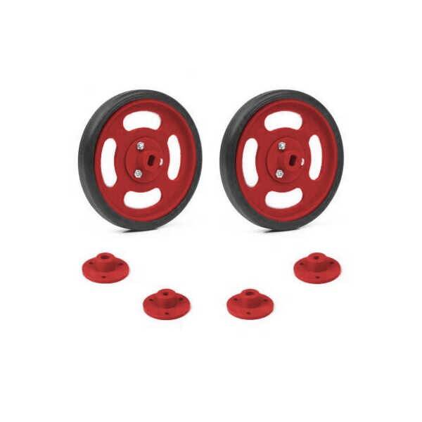 Geçmeli Tekerlek Seti 70x11mm - Kırmızı - 1