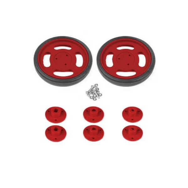 Geçmeli Tekerlek Seti 70x11mm - Kırmızı - 2