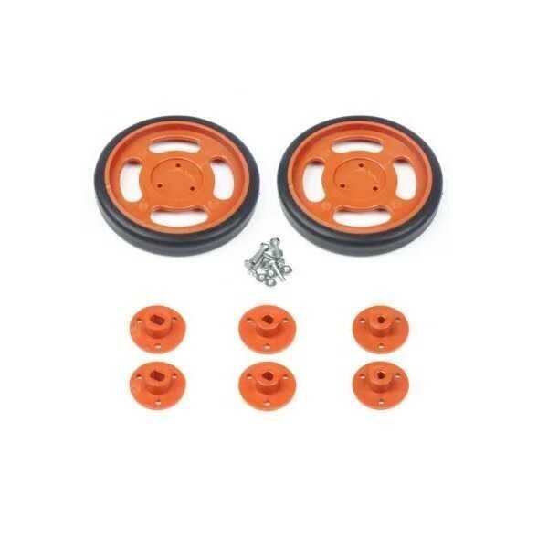 Geçmeli Tekerlek Seti 70x11mm - Turuncu - 2