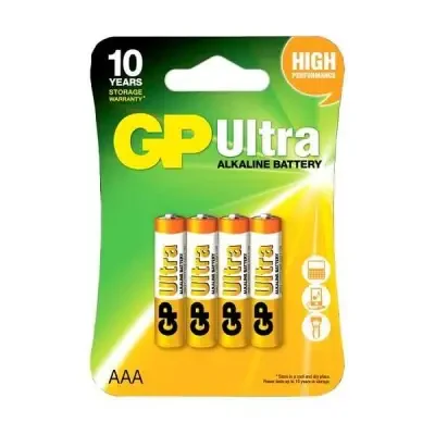 GP Ultra 1.5V AAA LR03 Kalem Pil 4'lü - GP (1)