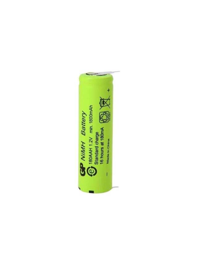 GP 180AAH - AA Size - 1.2V 1800 mAh Şarjlı Pil - Puntalı - 1