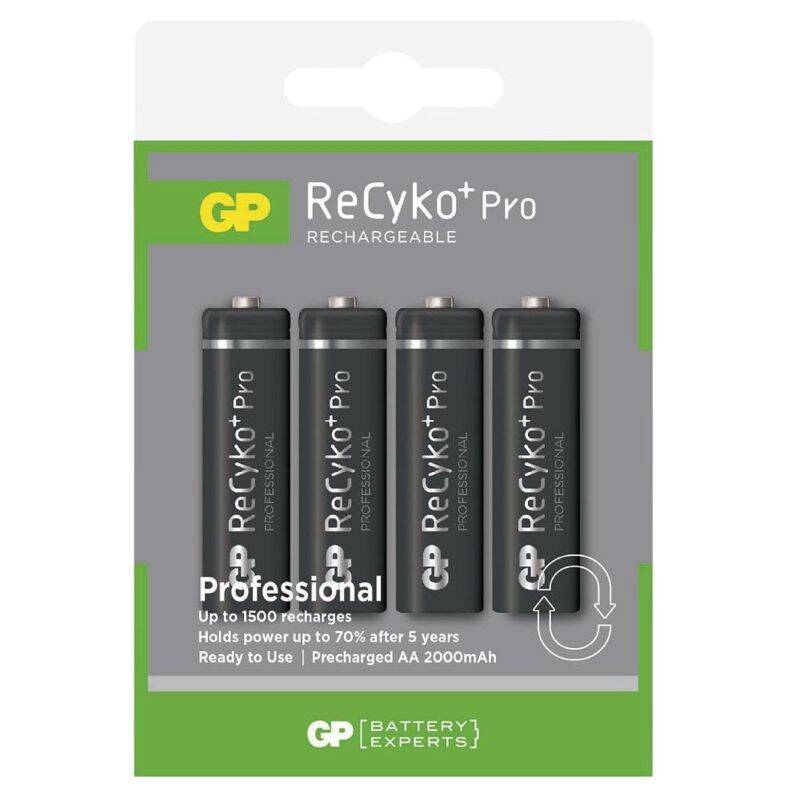 GP210AAHCBR21-2TLB4 2000mAh AA Şarjlı Kalem Pil Pro 4'LÜ Kart - 1