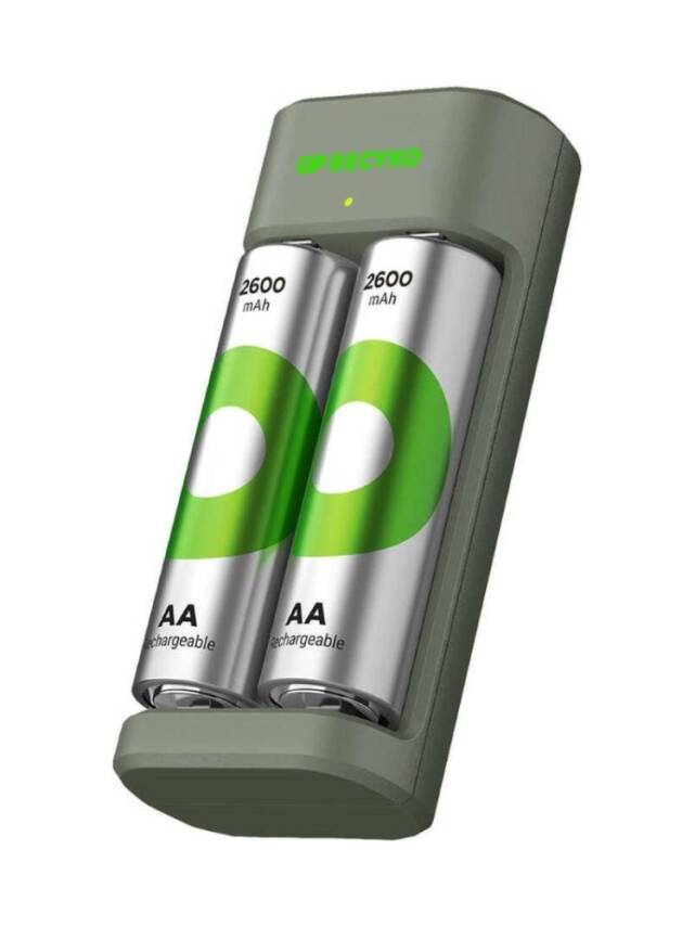 GPE221/270HCER21-2GTLB2 AA 2600 mah Pilli Şarj Cihazı 2 Adet - 1