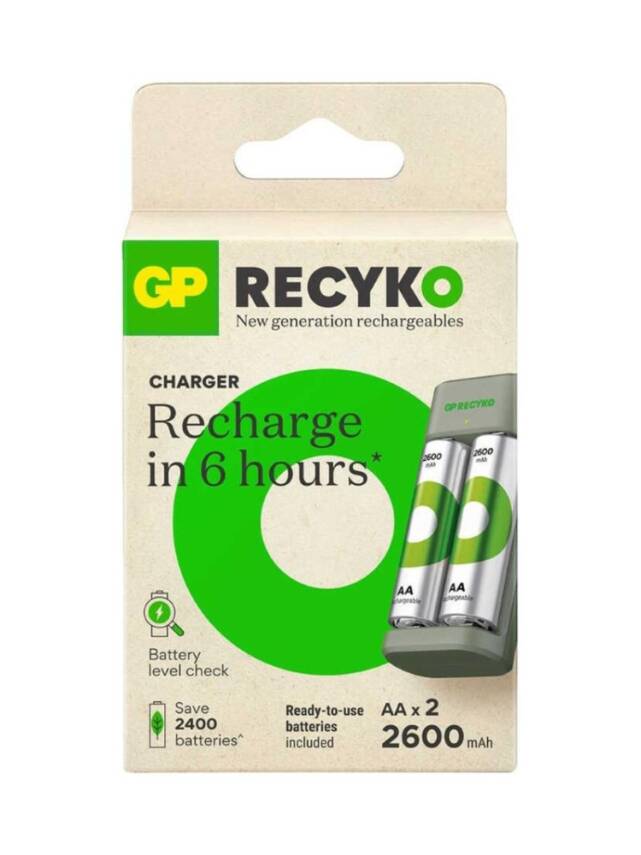 GPE221/270HCER21-2GTLB2 AA 2600 mah Pilli Şarj Cihazı 2 Adet - 2