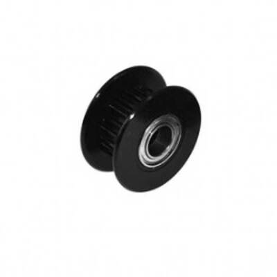 GT2 6mm 20 Diş Rulmanlı-5mm Kasnak-Siyah - 1 data-big=