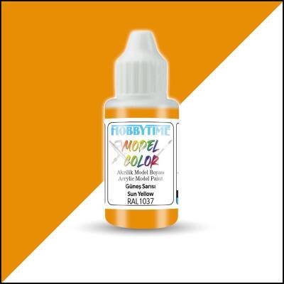 Hobbytime 383 18 ml RAL1037 Güneş Sarısı Akrilik Model Boyası 