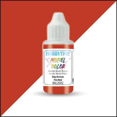 Hobbytime 386 18ml RAL2002 Ateş Kırmızı Akrilik Model Boyası 