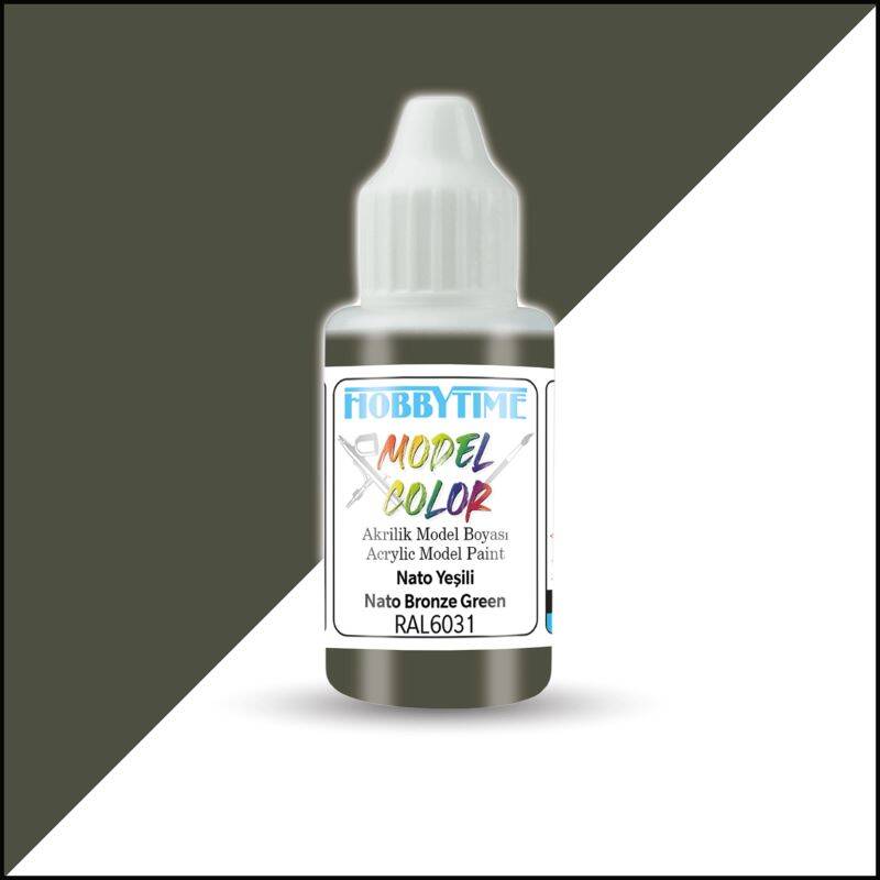 Hobbytime 396 18ml RAL6031 Nato Yeşili Akrilik Model Boyası - 1