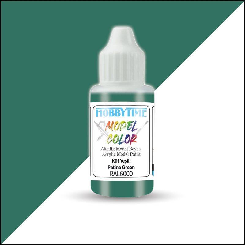 Hobbytime 407 18ml RAL6000 Küf Yeşili Akrilik Model Boyası - 1