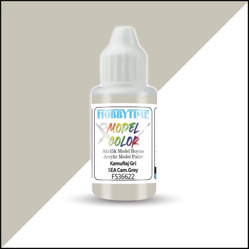 Hobbytime 411 18ml FS36622 Kamuflaj Gri Akrilik Model Boyası - 1