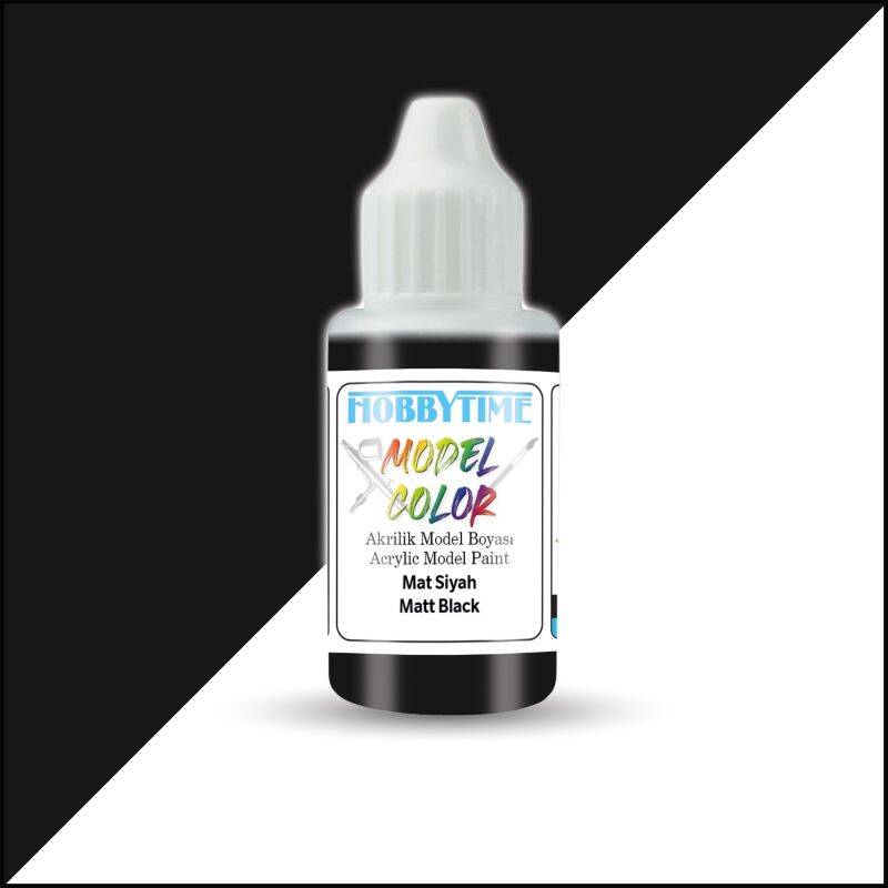 Hobbytime 421 18 ml Mat Siyah Akrilik Model Boyası - 1