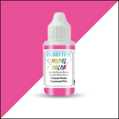 Hobbytime 497 18 ml Floresan Pembe Akrilik Model Boyası 
