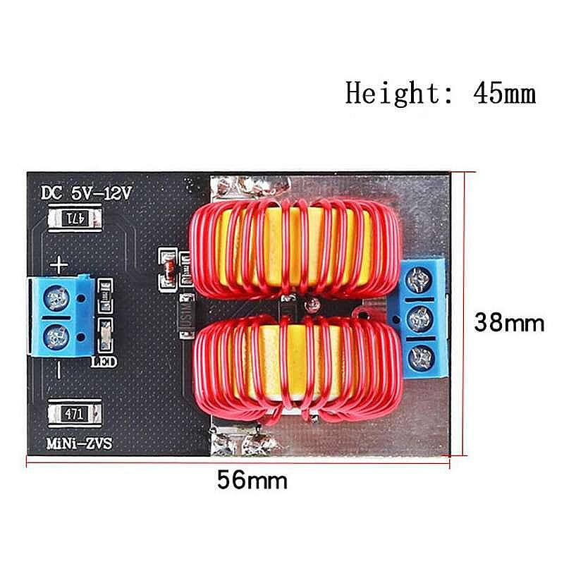 120W Mini İndüksiyon Isıtma Devresi Mini ZVS 5-12V - 6