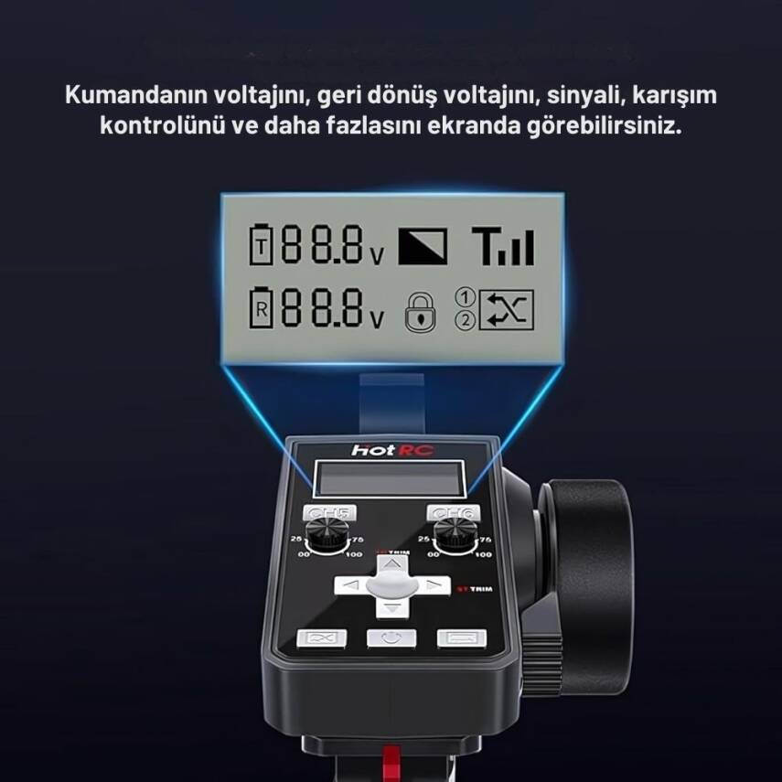 HotRC CT-6A 2.4Ghz 6 Kanal Kumanda ve Alıcı Seti - 4