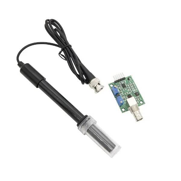 HUIOP PH0-14 Değer Algılama Sensör Modülü + PH Elektrot Probu - 1