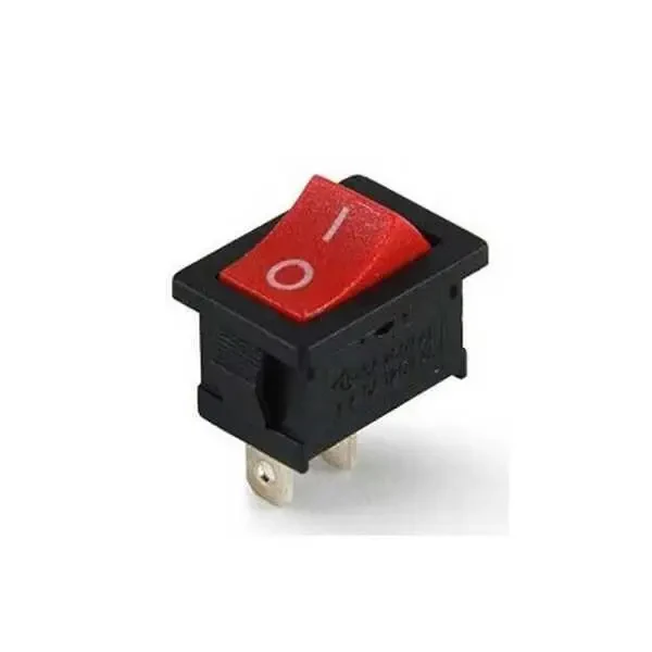 IC-125B Mini Işıksız Anahtar ON-OFF 2P - Kırmızı - Robolink