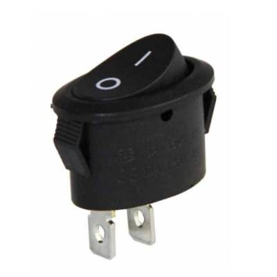 IC-134C Oval Işıksız Anahtar ON-OFF 2P - Robolink