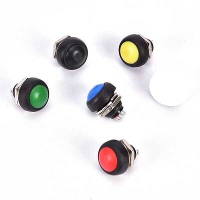 IC-184 Buton 12mm PBS33B - Yeşil - Robolink (1)