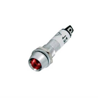 IC-225 Sinyal Lambası 8mm Metal 12V - Kırmızı - Robolink (2)