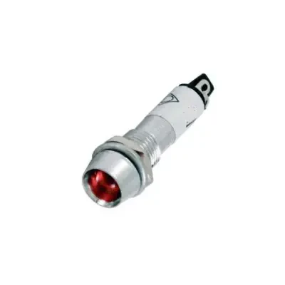 IC-225 Sinyal Lambası 8mm Metal 220V - Kırmızı - Robolink (2)