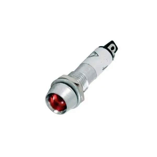IC-225 Sinyal Lambası 8mm Metal 220V - Kırmızı - 1