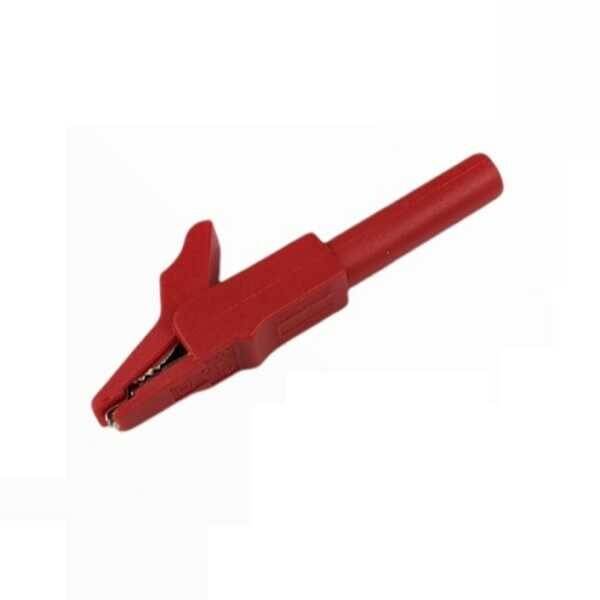 IC-243B 4mm Banana Jak Girişli Krokodil CATII - Kırmızı - 2