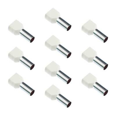 İzoleli Çift Giriş Kablo Yüksüğü - 0.50mm2 - 10 Adet - 1 data-big=