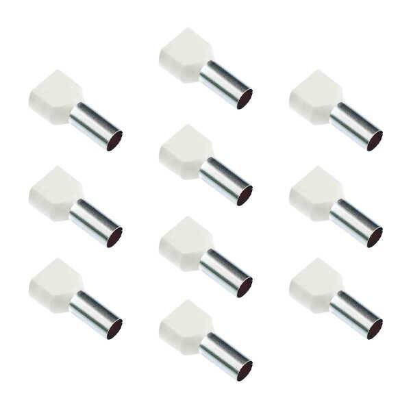 İzoleli Çift Giriş Kablo Yüksüğü - 0.50mm2 - 10 Adet - 1