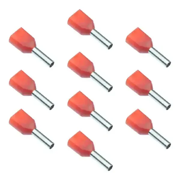 İzoleli Çift Giriş Kablo Yüksüğü - 1.00mm2 - 10 Adet - 1