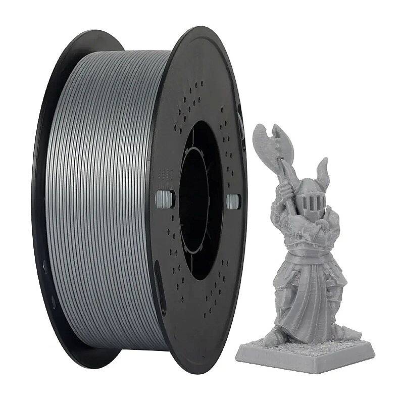 Kingroon Petg Basic Metallic Silver Filament 1.75mm 1000gr - 1