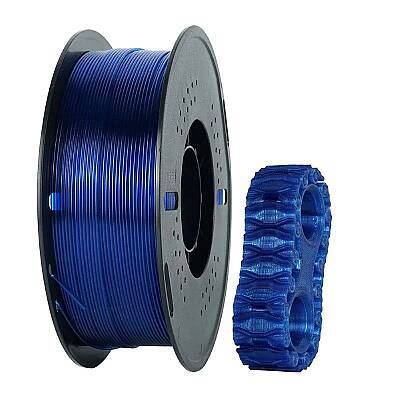 Kingroon Petg Basic Transparan Blue Filament 1.75mm 1000gr