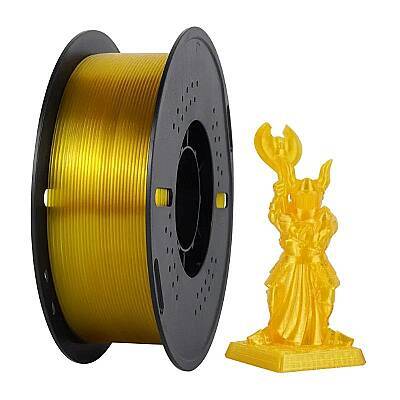 Kingroon Petg Basic Transparan Yellow Filament 1.75mm 1000gr